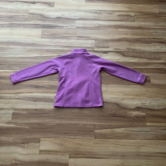 Columbia Youth Girls Fleece Zip Up Jacket Size Large 14/16 Violet Purple Lilac - Picture 6 of 11